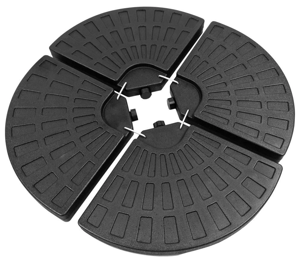 Woodside Set Of 4 Round Cantilever Banana Hanging Umbrella Parasol Base Stand Weights - Image 2