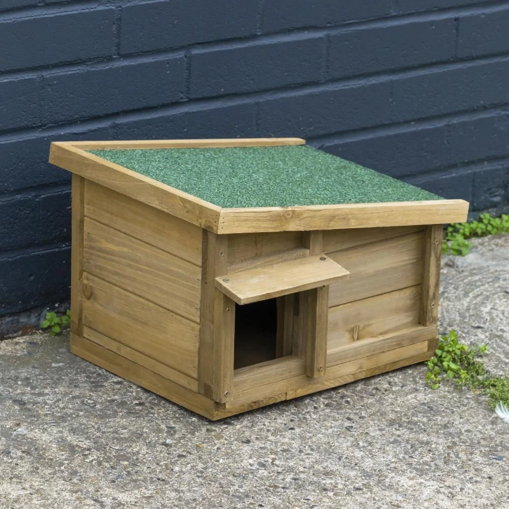 Woodside Hedgehog House & Hibernation Shelter, Predator Proof Outdoor Habitat Box - Image 4
