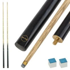 2 X Wollowo 57 Inch White Ash Wood Snooker/Pool Cues