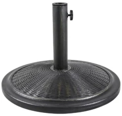 Woodside Rollesby 13kg Universal Round Garden Patio Parasol Umbrella Base Weight