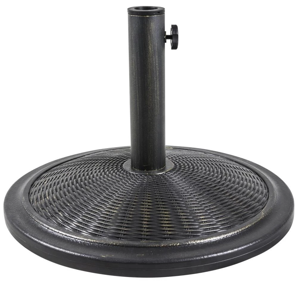 Woodside Rollesby 13kg Universal Round Garden Patio Parasol Umbrella Base Weight