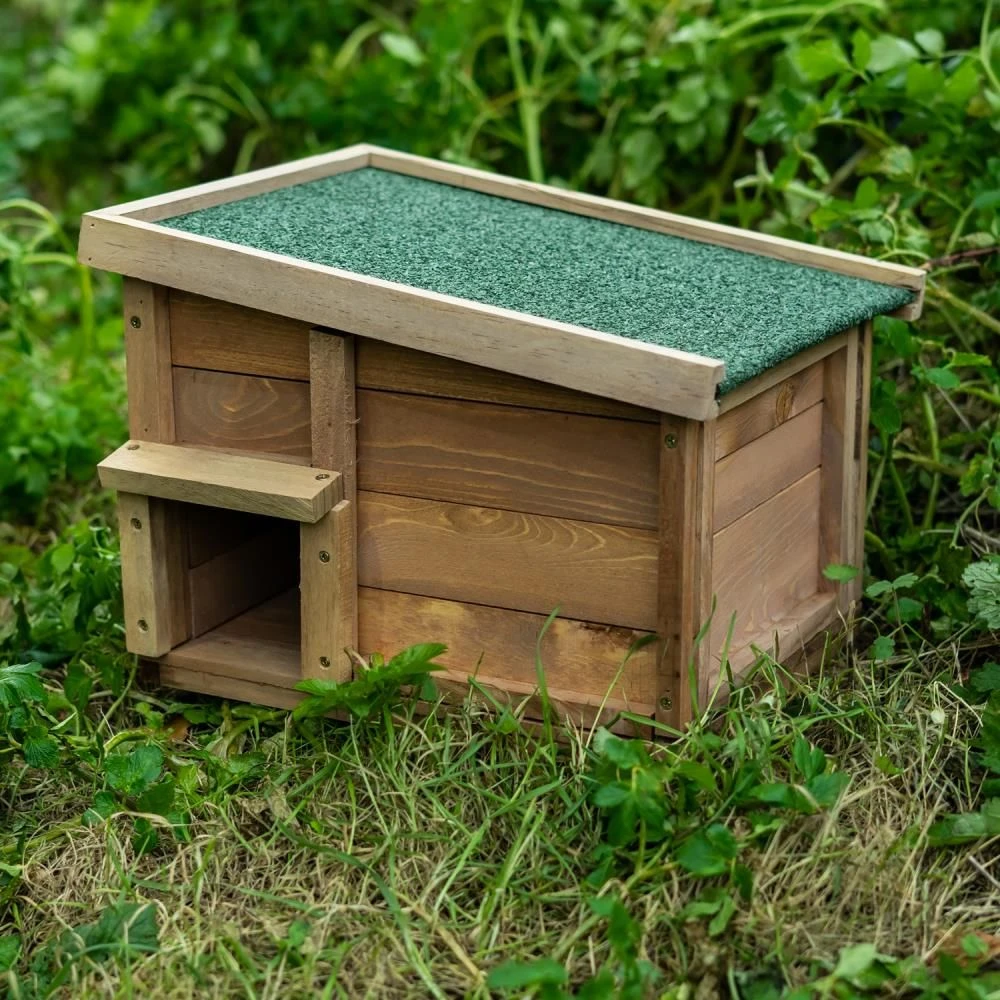 Woodside Hedgehog House & Hibernation Shelter, Predator Proof Outdoor Habitat Box - Image 6