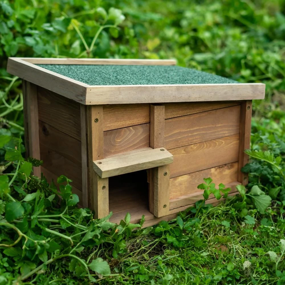 Woodside Hedgehog House & Hibernation Shelter, Predator Proof Outdoor Habitat Box - Image 5