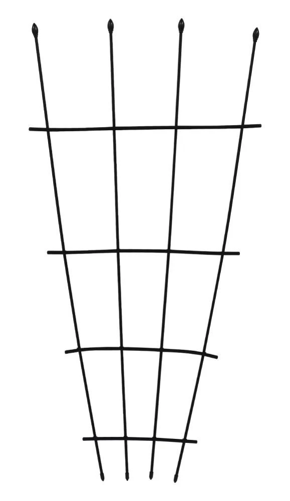 Woodside 1.2m Metal Garden Fan Trellis, Decorative Plant/Flower Pot Support, Pack Of 2 - Image 4