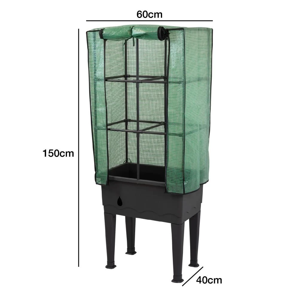 Woodside Raised Garden Plant Bed Trough For Herbs/Veg/Flowers With PE Cover - Image 7