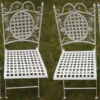 4 X Maribelle Folding Square Outdoor Garden Patio Chair White Floral Furniture