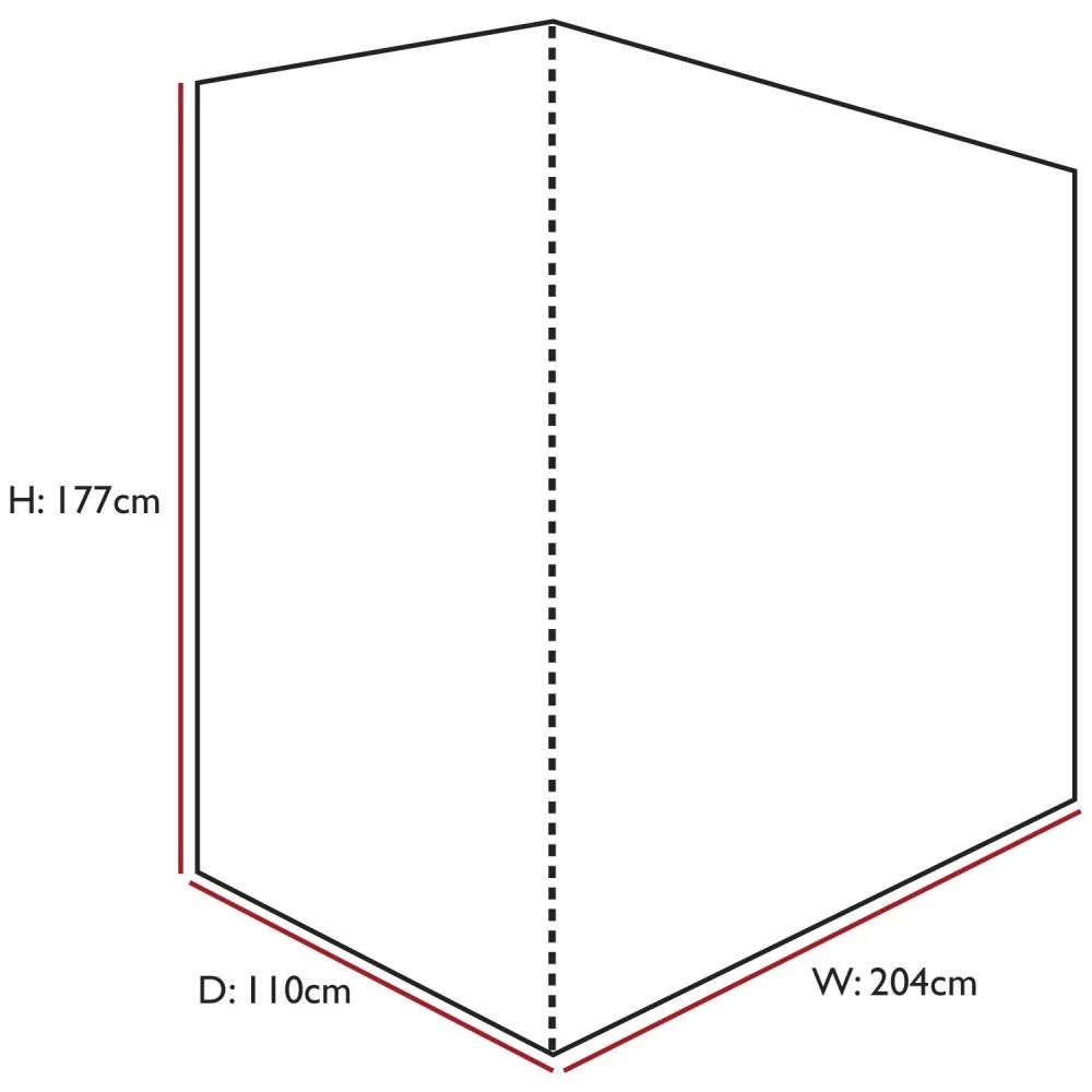 Oxbridge Black 2 Seater Hammock Swing Waterproof Outdoor Garden Furniture Cover - Image 5