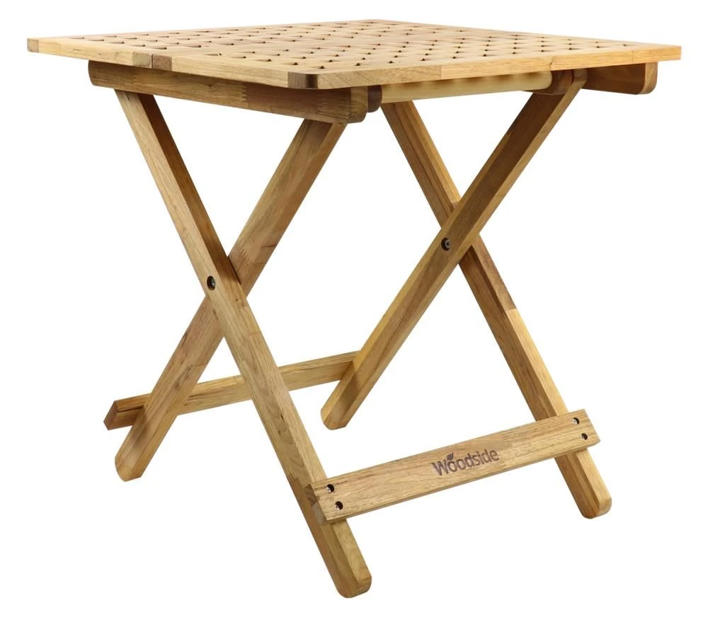 Woodside Belford Folding Walnut Wood Table - Image 5