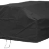 Woodside Black Waterproof Outdoor 8 Seater Square Picnic Table Cover