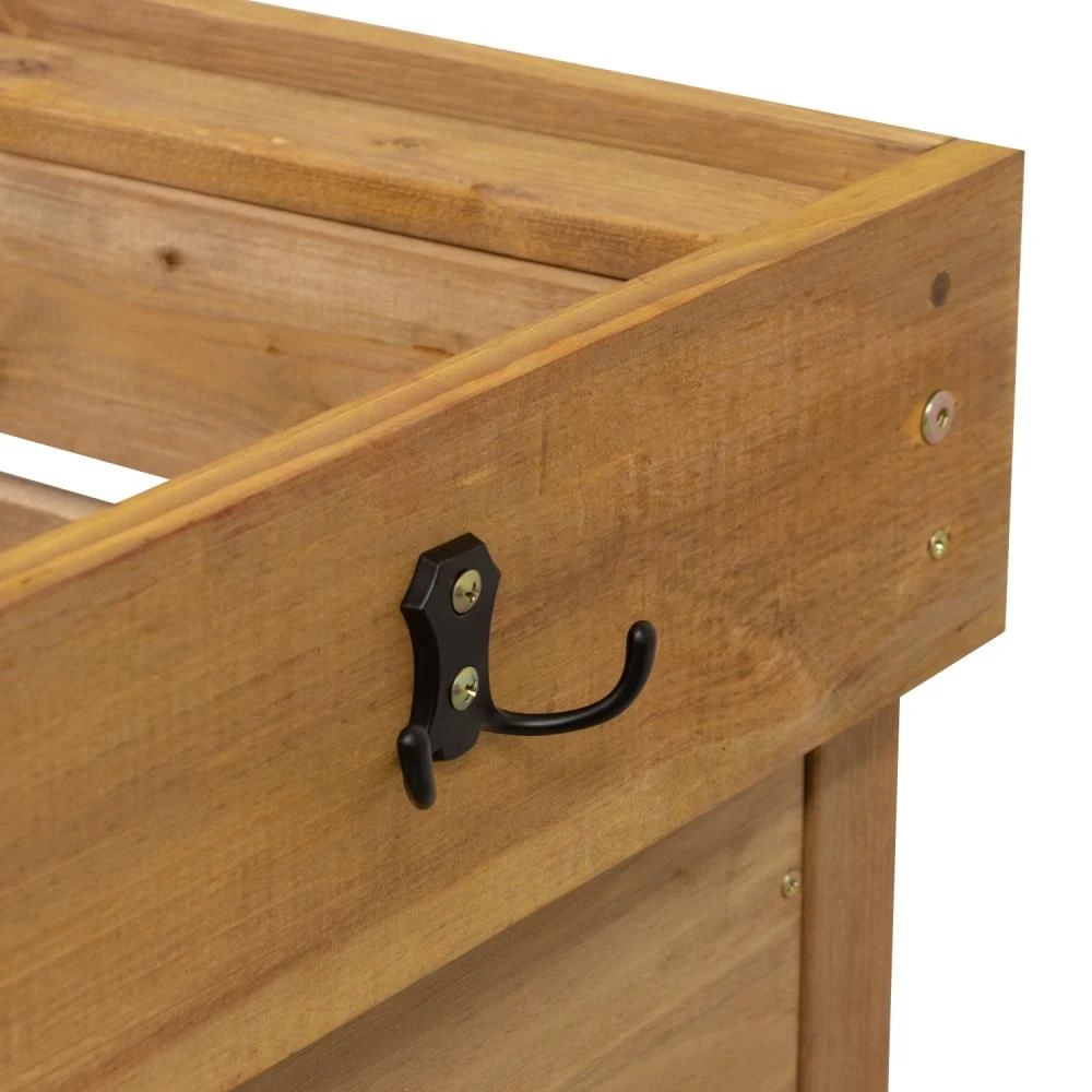 Woodside Thurne Raised Wooden Garden Bed Planter, Plants & Vegetable/Herb Box - Image 7