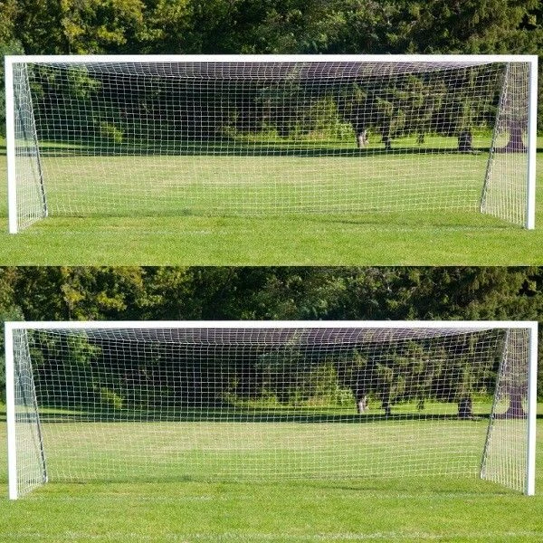 PAIR Of 24FT X 8FT Football Net (1M Top Runback, 2.85M Bottom Runback)