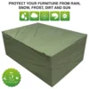 Oxbridge Green 8-10 Seater Waterproof Outdoor Garden Patio Set Furniture Cover