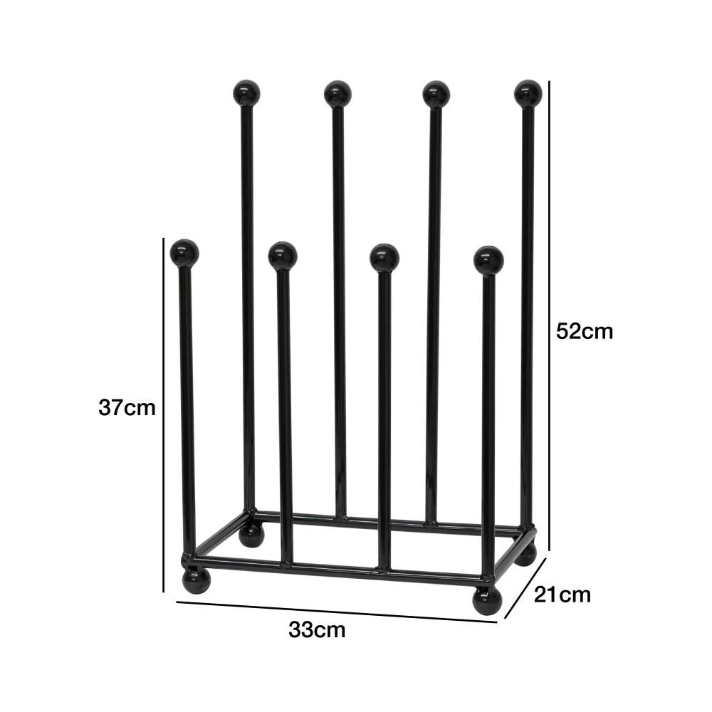 Woodside Morston Steel Wellington Boot Rack/Walking Boot Storage Stand, Indoor & Outdoor - Image 7