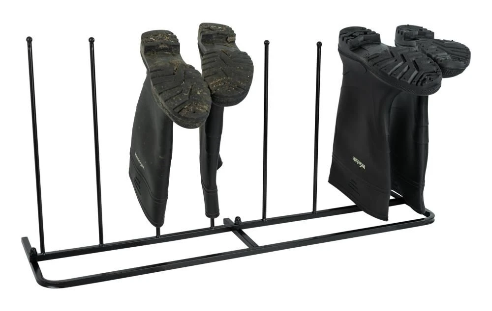 Woodside Steel Wellington Boot Rack 4 Pairs Walking Shoe Storage Stand - Image 4
