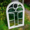 Woodside Acton Large Decorative Arched Outdoor Garden Mirror, 66.5cm X 97.5cm