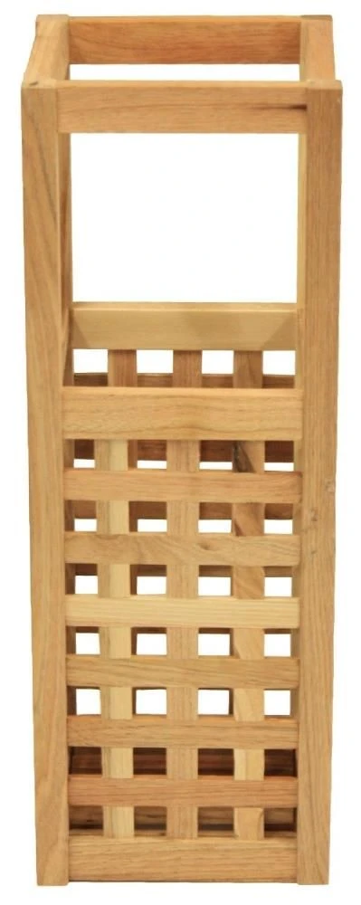 Maribelle Small Square Wooden Umbrella/Walking Stick Storage Brolly Stand - Image 2