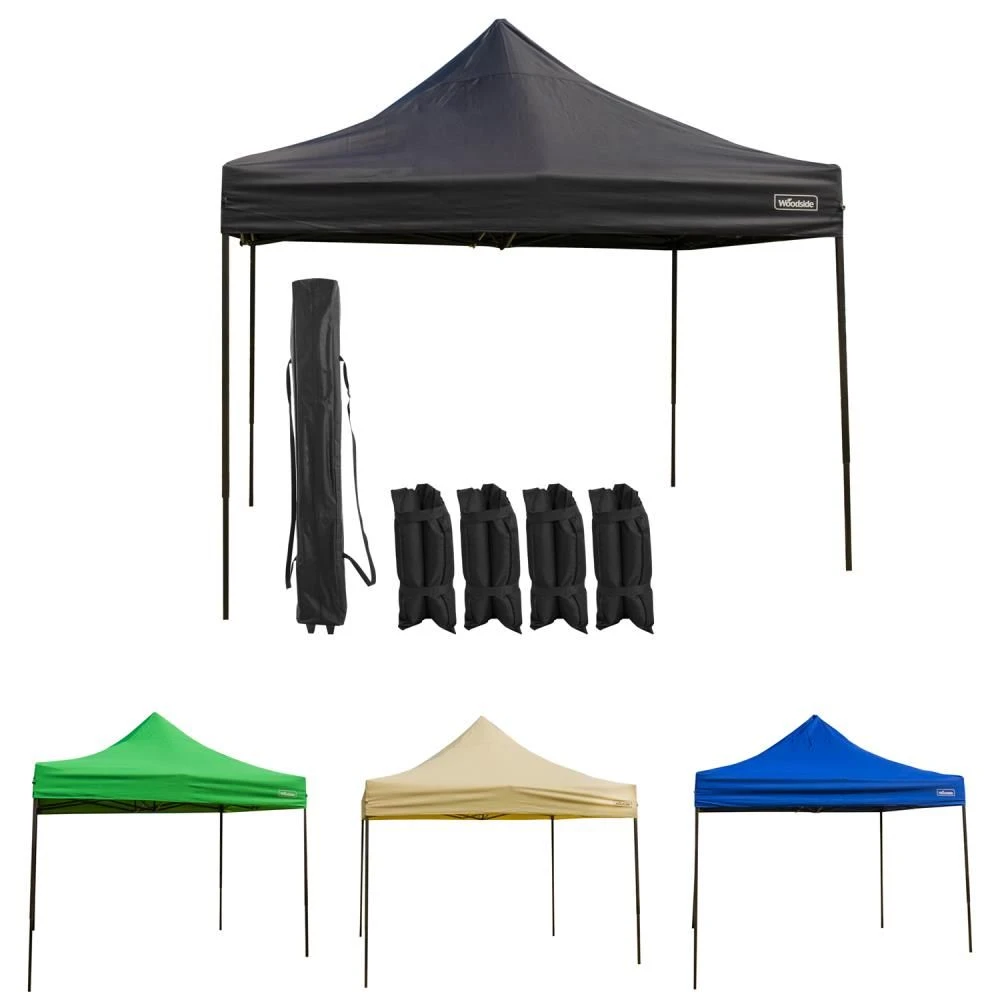 Woodside 3x3m Fully Waterproof, Heavy Duty Pop Up Gazebo + Carry Bag & Sand Bags - Image 10