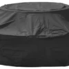 Woodside Black Waterproof Outdoor 8 Seater Round Picnic Table Cover