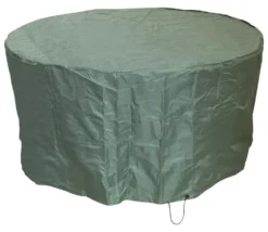 Woodside 2-4 Seater Green Waterproof Round Garden Patio Furniture Set Cover