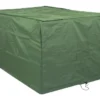 Woodside Heavy Duty Waterproof Garden Rattan Cube Set Cover GREEN 115x175x74cm