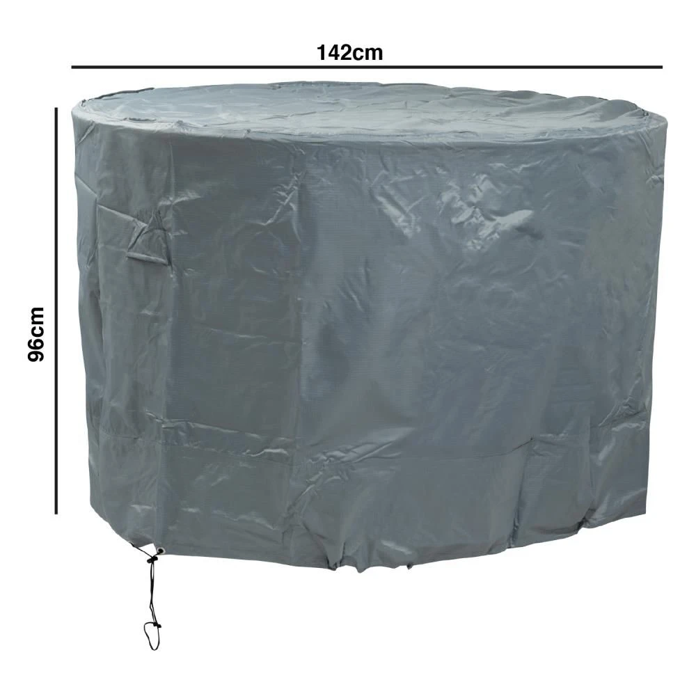 Woodside Waterproof Heavy Duty Protective Outdoor Rattan Round Patio Set Cover - Image 2