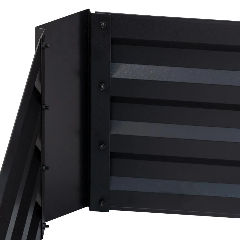 Woodside Tunstall Outdoor Garden Raised Steel Vegetable/Herb/Flower Grow Bed Planter - Image 5