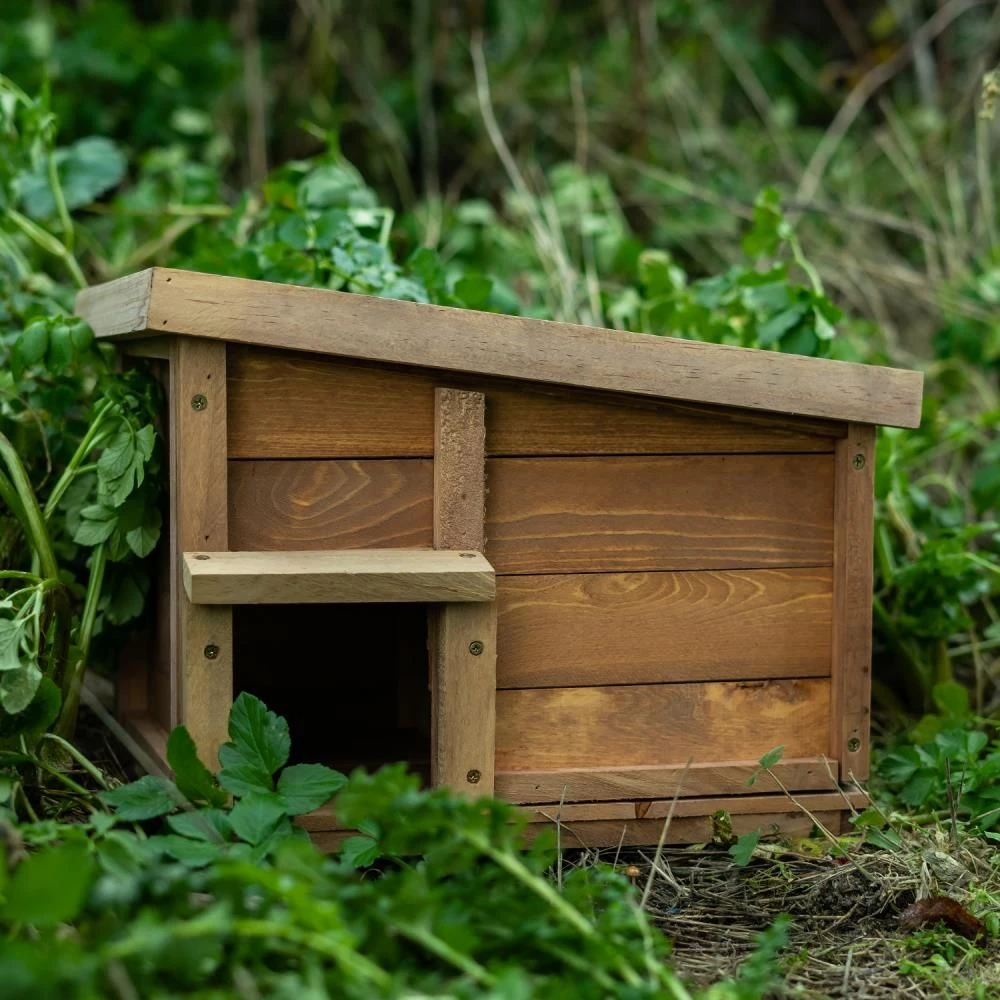 Woodside Hedgehog House & Hibernation Shelter, Predator Proof Outdoor Habitat Box - Image 3