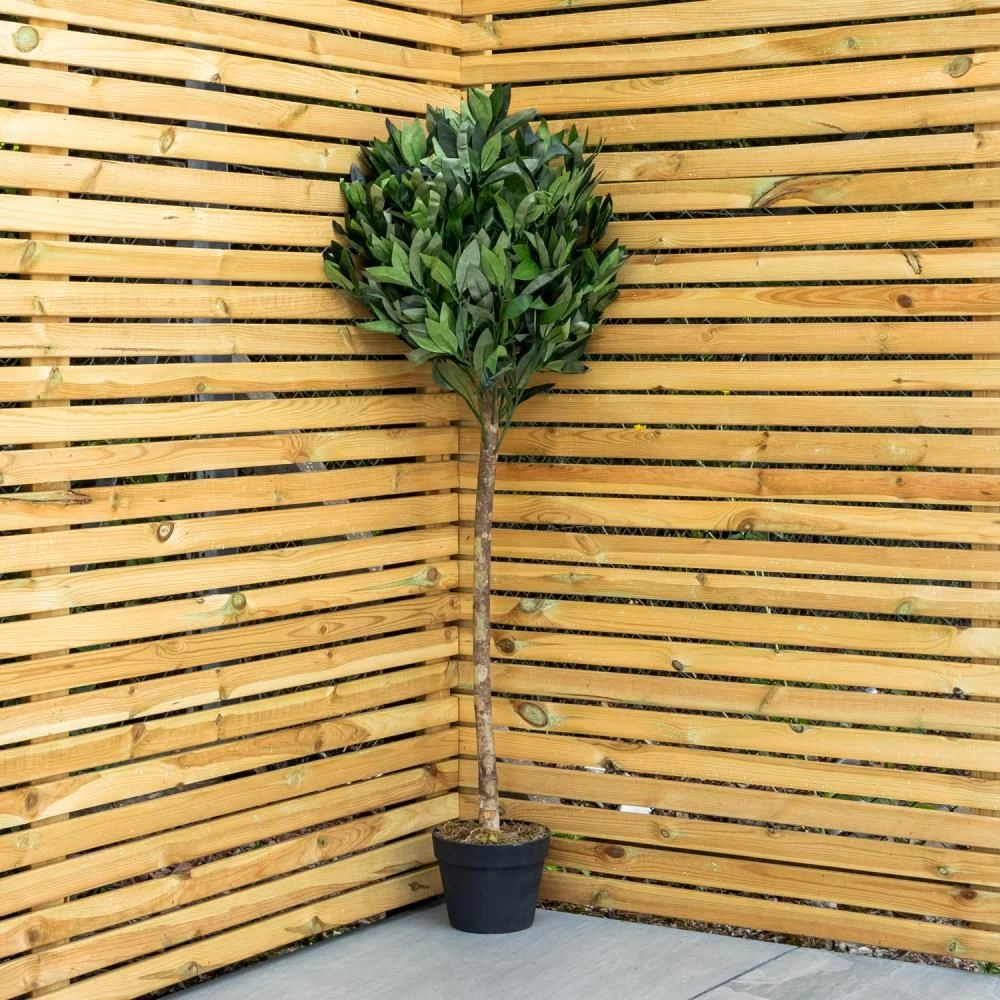 Woodside Artificial Topiary Bay Leaf Tree 4ft Indoor Outdoor Plant (pack Of 2) - Image 3