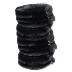 Woodside Black 40m Gutter Brush Leaf Guard Downpipe Debris Protection (pack Of 10)