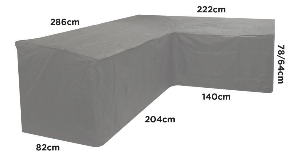 Woodside Green L Shape Outdoor Dining Waterproof Patio Set Cover Rattan - Image 4