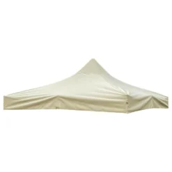 Woodside Replacement Gazebo Roof For 3mx3m Frame, Heavy Duty, Waterproof, Beige