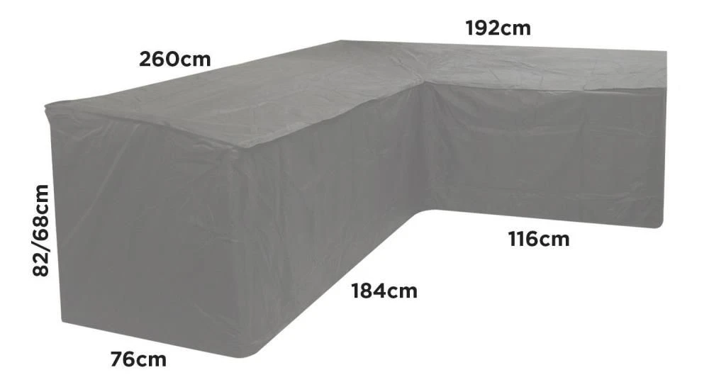 Woodside Green L Shape Outdoor Dining Waterproof Patio Set Cover Rattan - Image 5