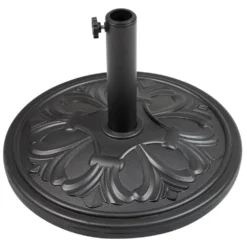 Woodside Cookley 14kg Universal Round Garden Patio Parasol Umbrella Base Weight