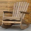 Woodside Aldeby Adirondack Outdoor Garden Patio Wooden Rocking Chair