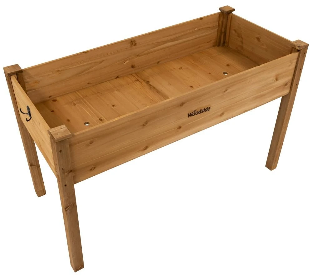 Woodside Raised Wooden Garden Bed Planter, Plants & Vegetable/Herb Box - Image 4