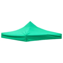 Woodside Replacement Gazebo Roof For 3mx3m Frame, Heavy Duty, Waterproof, Green