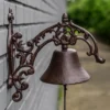 Woodside Cast Iron Wall Mounted Doorbell Vintage/Antique Design For Garden & Home