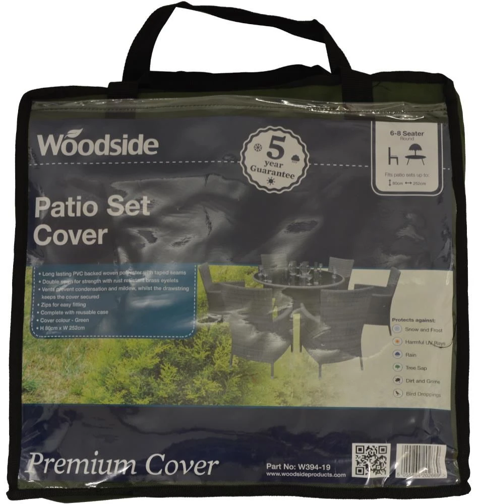 Woodside 6-8 Seater Round Patio Set Cover - Image 2