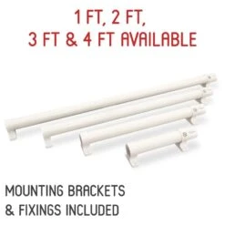 Hausen Electric Tubular Heater For Greenhouse Shed Garage 1ft/2ft/3ft/4ft Tube