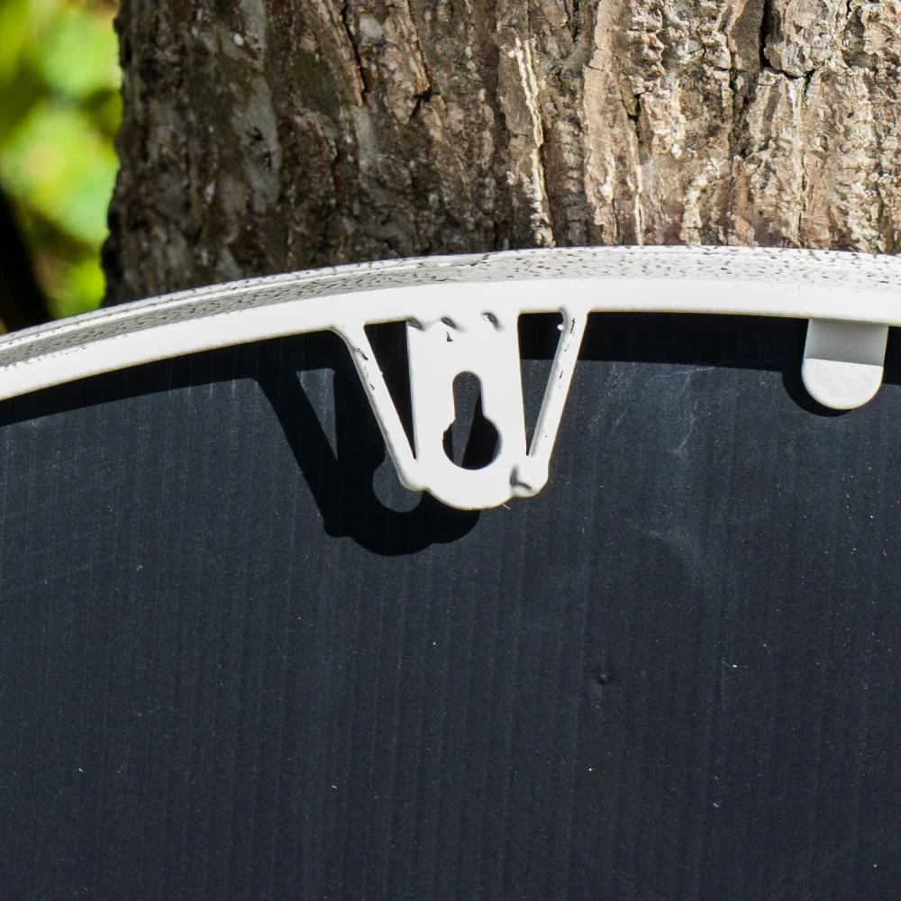 Woodside Upton Large Decorative Round Outdoor Garden Mirror, Diameter: 80cm - Image 5