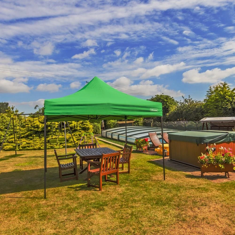 Woodside 3x3m Fully Waterproof, Heavy Duty Pop Up Gazebo + Carry Bag & Sand Bags - Image 5