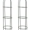 Woodside Irstead Metal Garden Obelisk, Steel Climbing Plant Support Cage, Pack Of 2