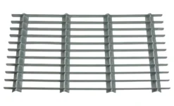 Woodside Medium Rectangle Heavy Duty Galvanised Steel Garden Door Mat