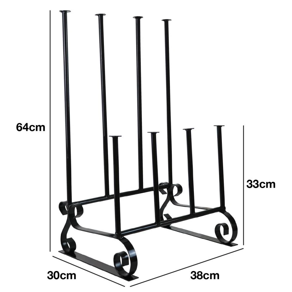 Woodside Steel Wellington Boot Rack/Walking Boot Storage Stand, Indoor & Outdoor - Image 7