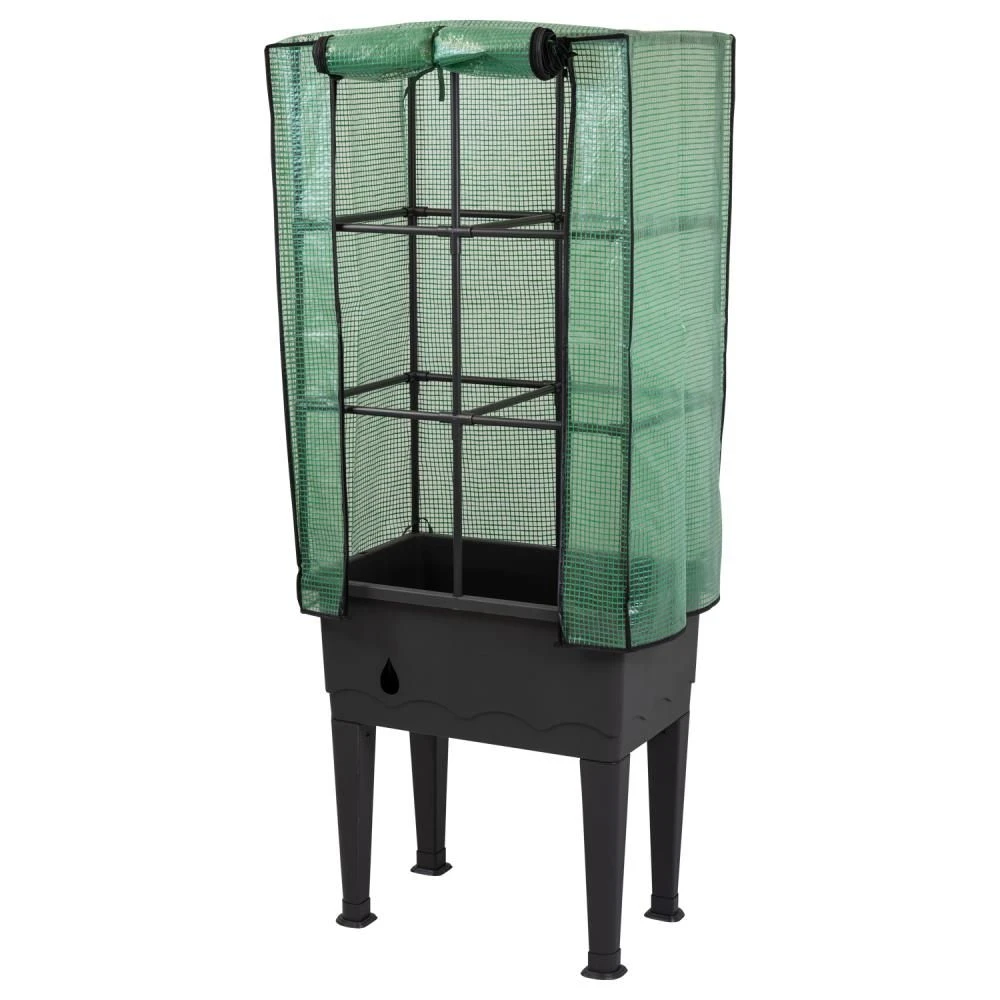 Woodside Raised Garden Plant Bed Trough For Herbs/Veg/Flowers With PE Cover - Image 2