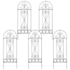 Woodside Hainford Metal Garden Trellis Climbing Plant Support Frame, Pack Of 5